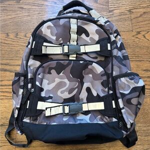 Pottery Barn Kids McKenzie Backpack Gray Camo Large | Chest Clip & Padded Straps